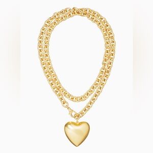 Roxanne Assoulin Shiny Gold Heart Pendant